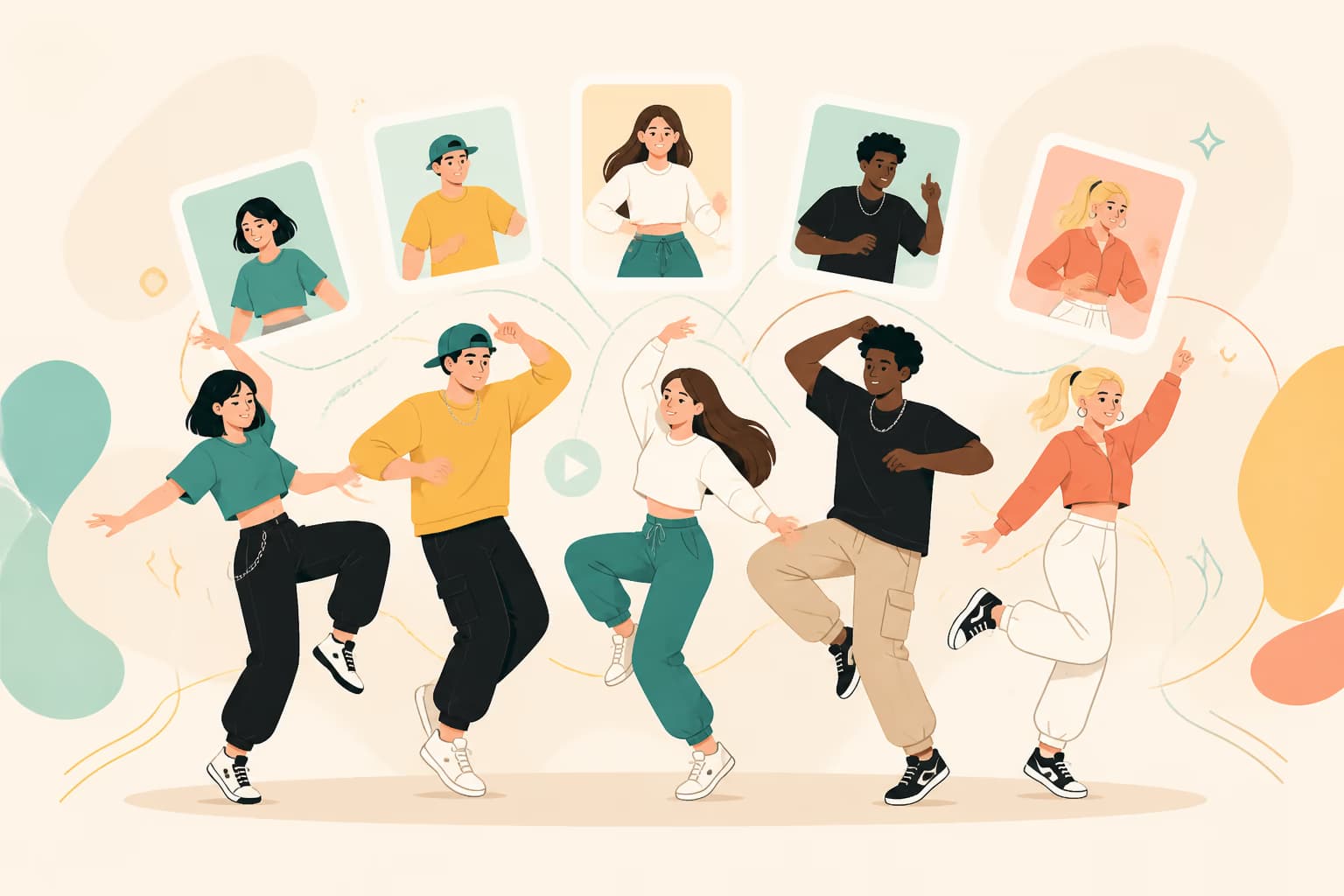 Multi-Character Group Dance
