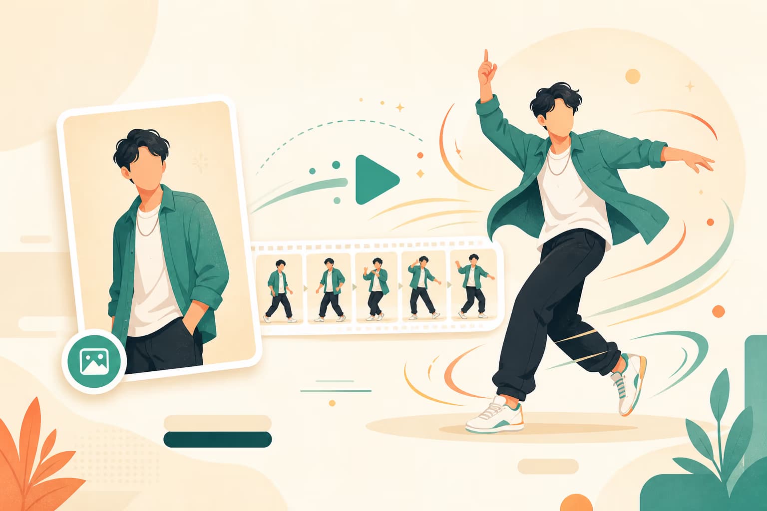Photo to Dance Video in One Shot