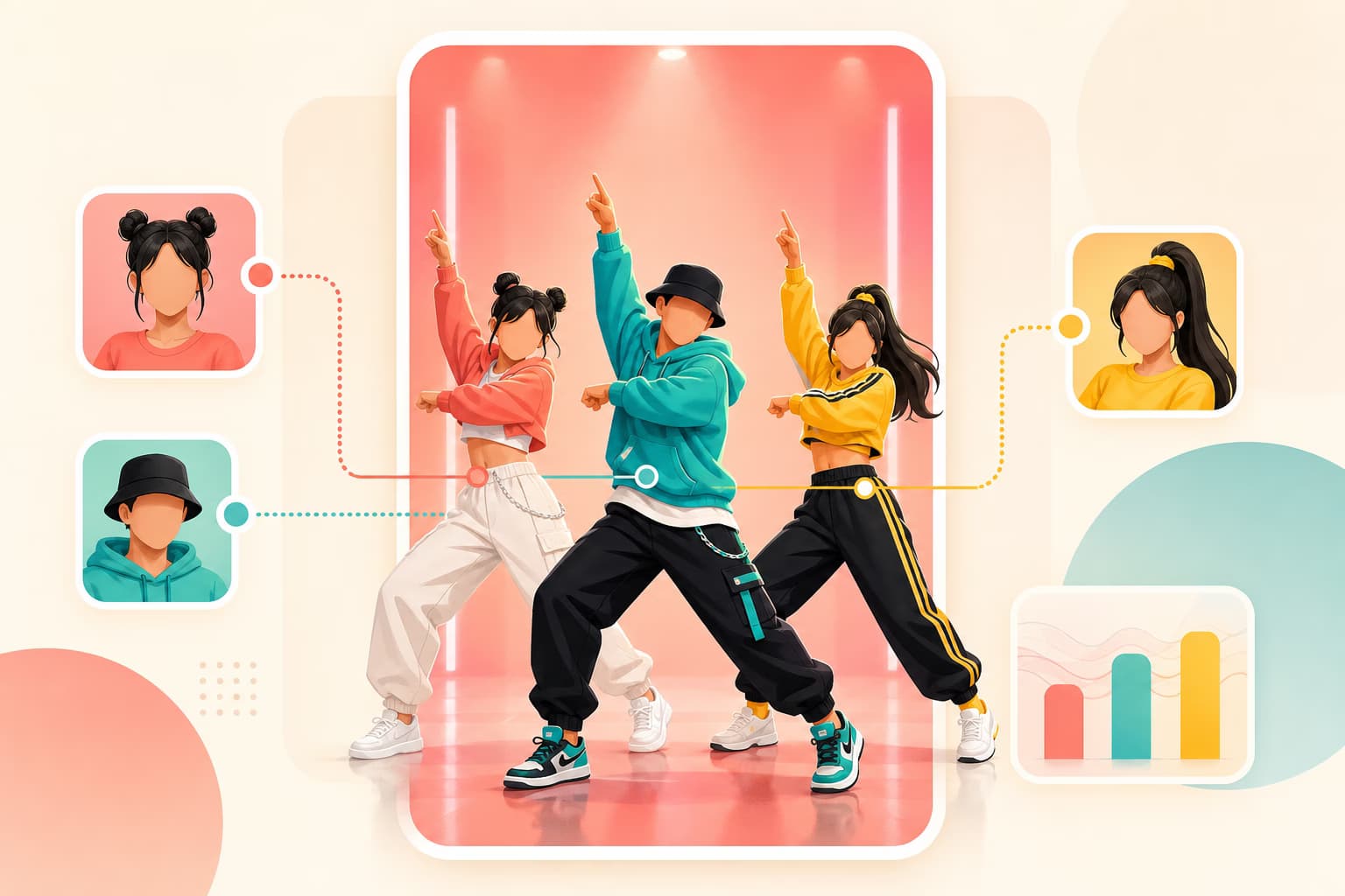 Multi-Character Group Dance