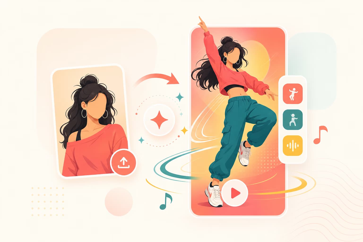 Photo to TikTok Dance in One Shot