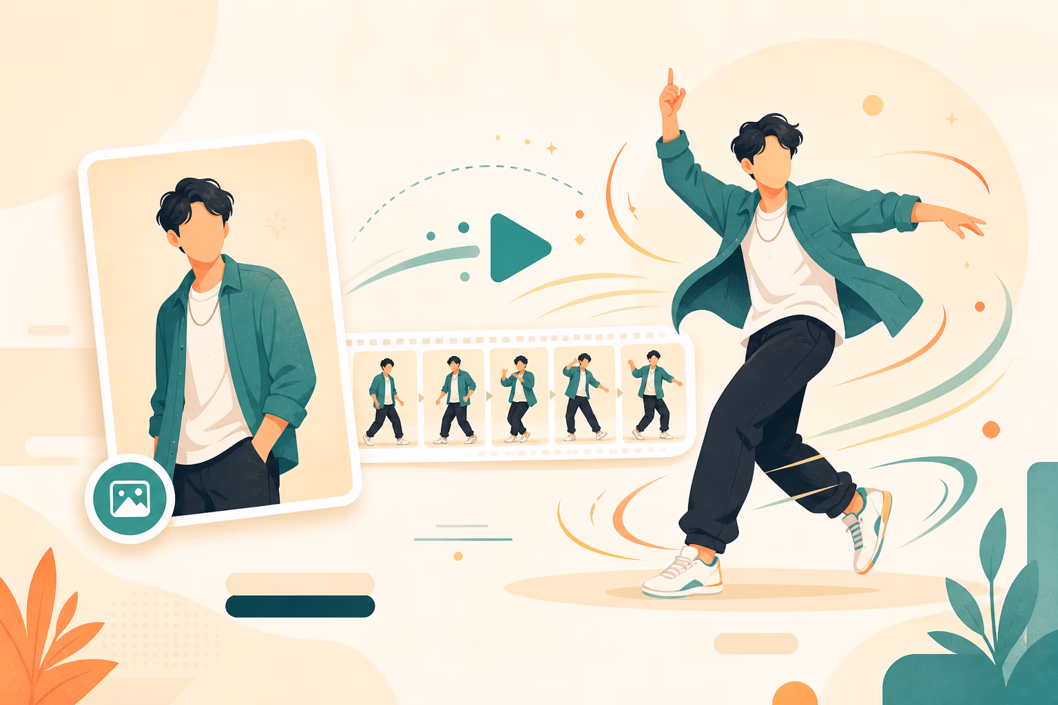 Photo to Dance Video in One Shot