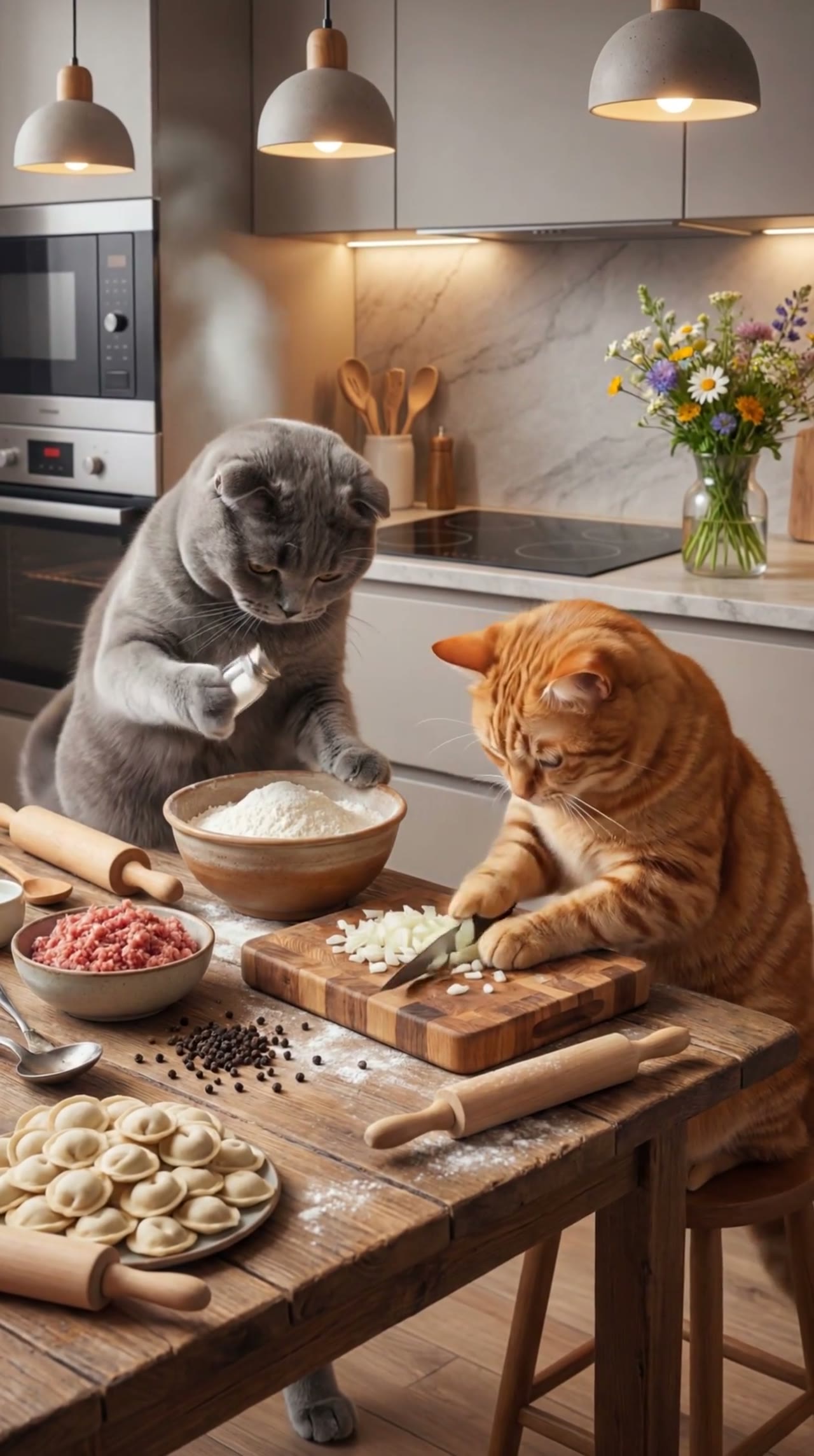 Cats Cooking