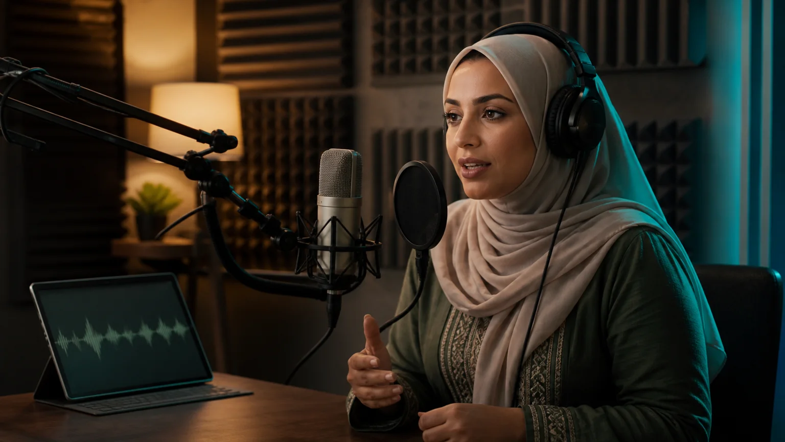 Use the instructor's own recorded voice