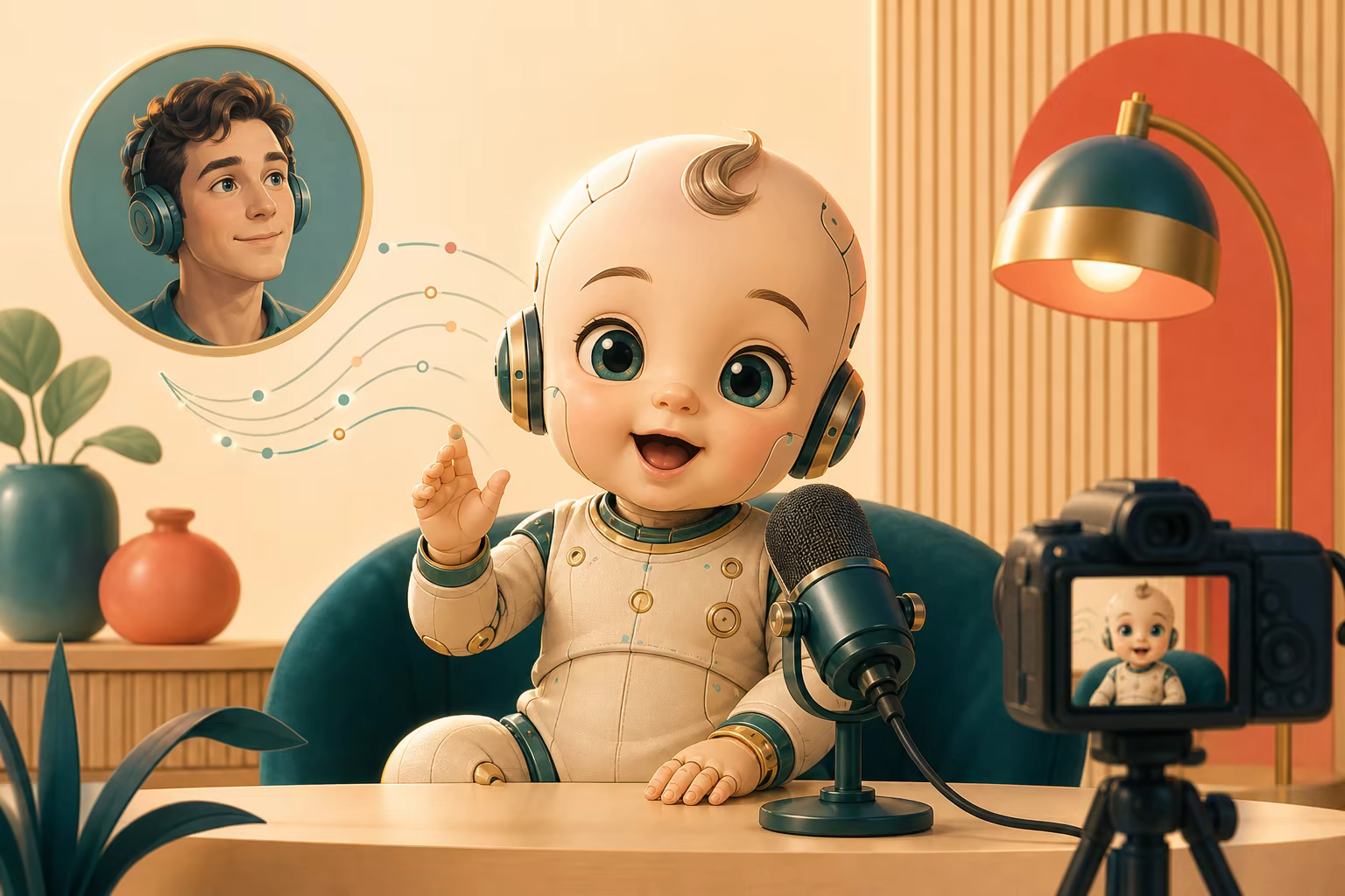 Real baby photo or fictional baby character