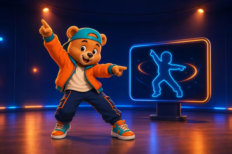 Built-in moves or your own dance reference