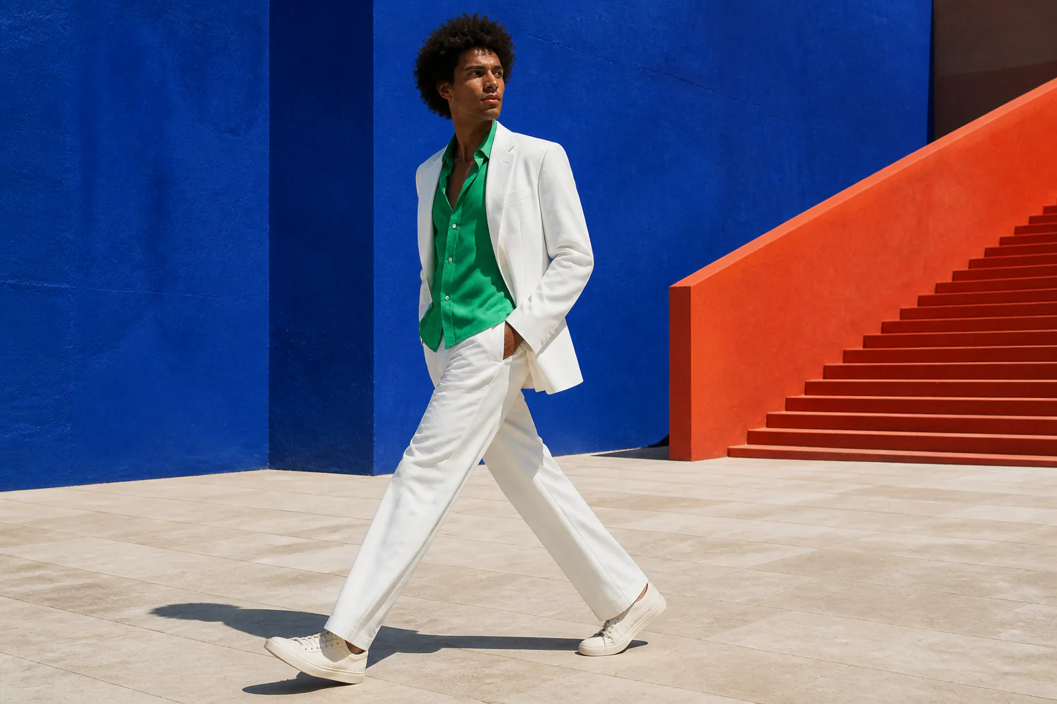 Direct the walk with your own motion reference